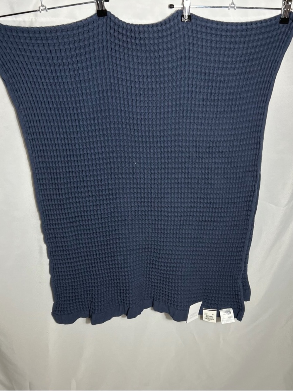 Hotel Collection Waffle Bath Towel Blueberry Cotton Large Textured Luxury